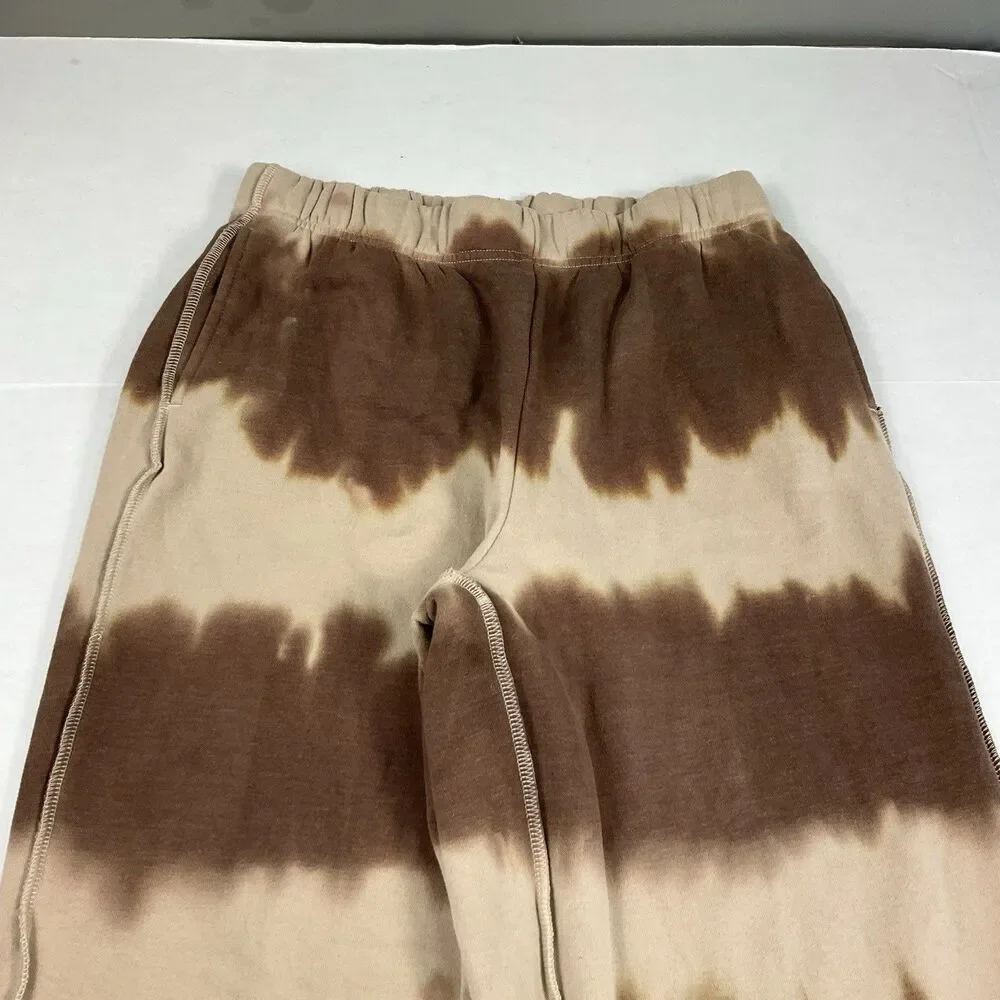 Pacsun Womens Y2K Jogger Sweatpants Tie Dye Fleece Cozy Lounge Boho Streetwear S